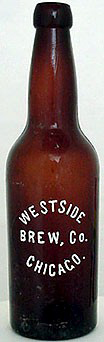 WESTSIDE BREWING COMPANY EMBOSSED BEER BOTTLE