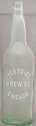 WESTSIDE BREWING COMPANY EMBOSSED BEER BOTTLE