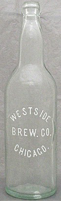 WESTSIDE BREWING COMPANY EMBOSSED BEER BOTTLE