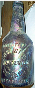 WEST SIDE BREWERY COMPANY EMBOSSED BEER BOTTLE