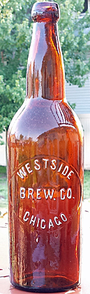 WESTSIDE BREWING COMPANY EMBOSSED BEER BOTTLE