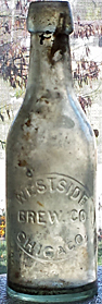 WESTSIDE BREWING COMPANY EMBOSSED BEER BOTTLE