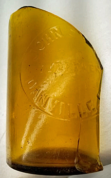 JOHN STEIN CITY BREWERY EMBOSSED BEER BOTTLE