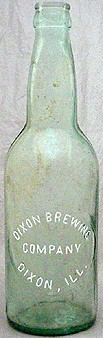 DIXON BREWING COMPANY EMBOSSED BEER BOTTLE