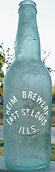 HEIM BREWERY EMBOSSED BEER BOTTLE