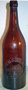 ELGIN EAGLE BREWING COMPANY EMBOSSED BEER BOTTLE