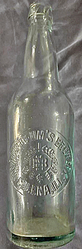 MARTIN BLUM'S BREWERY EMBOSSED BEER BOTTLE
