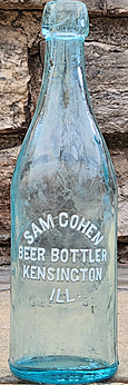 SAM COHEN BEER BOTTLER EMBOSSED BEER BOTTLE