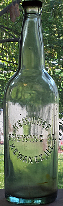 KEWANEE BREWING COMPANY EMBOSSED BEER BOTTLE