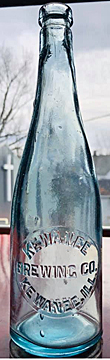 KEWANEE BREWING COMPANY EMBOSSED BEER BOTTLE