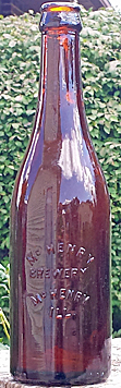 McHENRY BREWERY EMBOSSED BEER BOTTLE