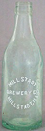 MILSTADT BREWERY COMPANY EMBOSSED BEER BOTTLE