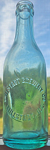 MILSTADT BREWERY COMPANY EMBOSSED BEER BOTTLE