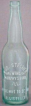 RUDOLPH STECHER BREWING COMPANY EMBOSSED BEER BOTTLE