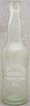 RUDOLPH STECHER BREWING COMPANY EMBOSSED BEER BOTTLE