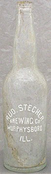 RUDOLPH STECHER BREWING COMPANY EMBOSSED BEER BOTTLE