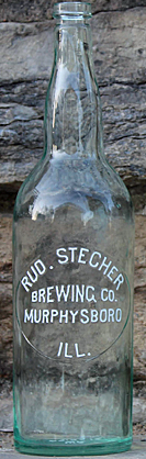 RUDOLPH STECHER BREWING COMPANY EMBOSSED BEER BOTTLE