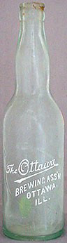 THE OTTAWA BREWING ASSOCIATION EMBOSSED BEER BOTTLE