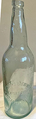 ROCKFORD BREWING COMPANY EMBOSSED BEER BOTTLE