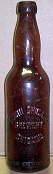 SOUTH CHICAGO BREWERY EMBOSSED BEER BOTTLE