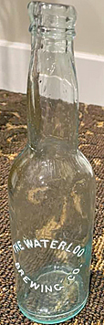 WATERLOO BREWING COMPANY EMBOSSED BEER BOTTLE