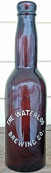 WATERLOO BREWING COMPANY EMBOSSED BEER BOTTLE