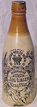 POTTERY BEER BOTTLE