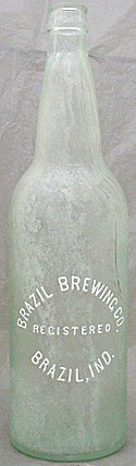 BRAZIL BREWING COMPANY EMBOSSED BEER BOTTLE