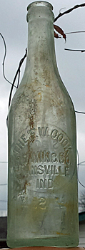 F. W. COOK BREWING COMPANY EMBOSSED BEER BOTTLE