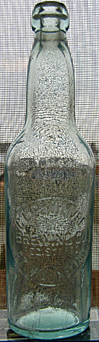 C. L. CENTLIVRE BREWING COMPANY EMBOSSED BEER BOTTLE