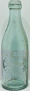 C. L. CENTLIVRE BREWING COMPANY EMBOSSED BEER BOTTLE