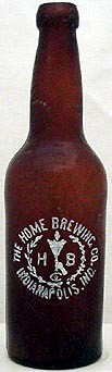 THE HOME BREWING COMPANY EMBOSSED BEER BOTTLE