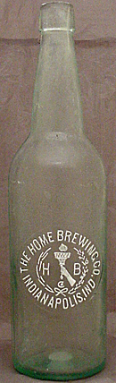 THE HOME BREWING COMPANY EMBOSSED BEER BOTTLE