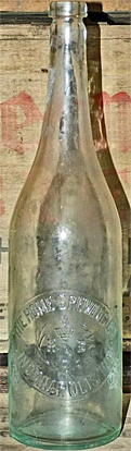 THE HOME BREWING COMPANY EMBOSSED BEER BOTTLE