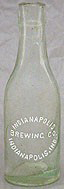 INDIANAPOLIS BREWING COMPANY EMBOSSED BEER BOTTLE