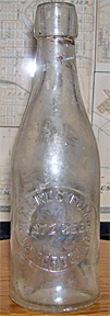 E. LINDSTROM BLATZ BEER EMBOSSED BEER BOTTLE