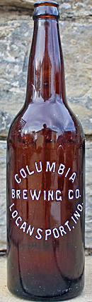 COLUMBIA BREWING COMPANY EMBOSSED BEER BOTTLE