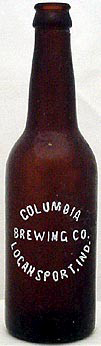 COLUMBIA BREWING COMPANY EMBOSSED BEER BOTTLE