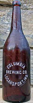 COLUMBIA BREWING COMPANY EMBOSSED BEER BOTTLE