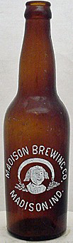 MADISON BREWING COMPANY EMBOSSED BEER BOTTLE