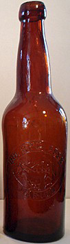 INDIANA BREWING ASSOCIATION EMBOSSED BEER BOTTLE