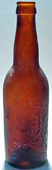 INDIANA BREWING ASSOCIATION EMBOSSED BEER BOTTLE