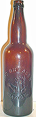 INDIANA BREWING ASSOCIATION EMBOSSED BEER BOTTLE