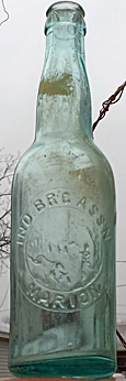 INDIANA BREWING ASSOCIATION EMBOSSED BEER BOTTLE