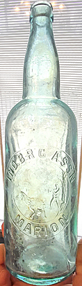 INDIANA BREWING ASSOCIATION EMBOSSED BEER BOTTLE