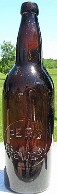 PERU BREWERY EMBOSSED BEER BOTTLE