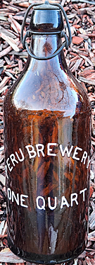 PERU BREWERY EMBOSSED BEER BOTTLE