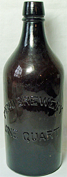 PERU BREWERY EMBOSSED BEER BOTTLE