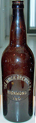 THE MINCK BREWING COMPANY EMBOSSED BEER BOTTLE