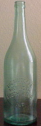 THE MUESSEL BREWING COMPANY EMBOSSED BEER BOTTLE